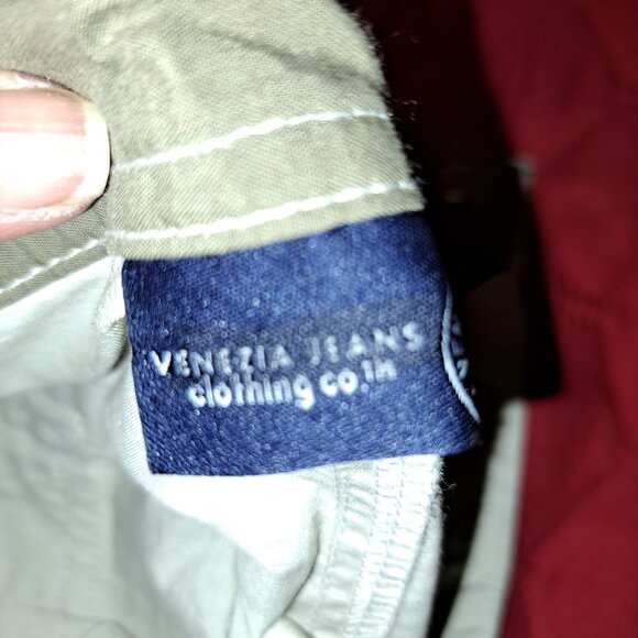 Khaki Cargo Wide Leg Parachute Pants size 26/28 * Priced to Move* - Picture 5 of 10